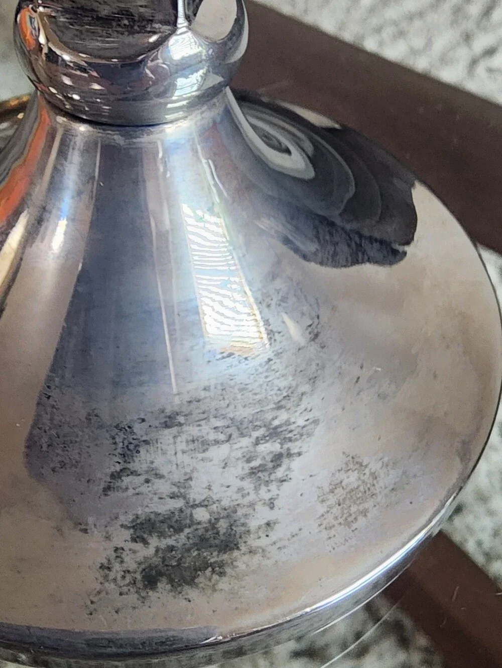 Pottery Barn Silver Plated Candle Stand